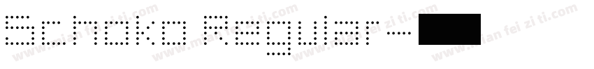 Schoko Regular字体转换